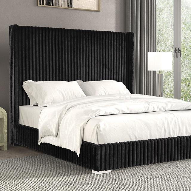 Cadwell Bed Black, Grey, Pink & White