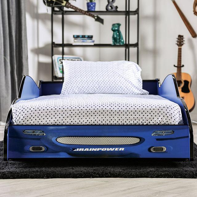 DUSTRACK Twin Bed, Blue & Red