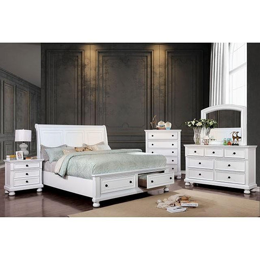 Castor White Cal.King Bed image