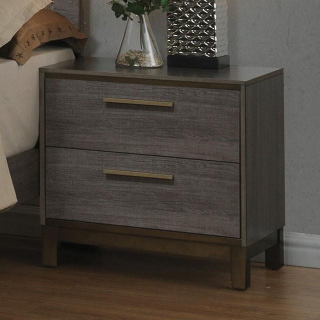 MANVEL Two-Tone Antique Gray Night Stand image