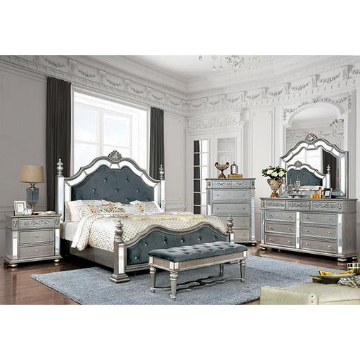 Azha Silver/Gray Cal.King Bed image