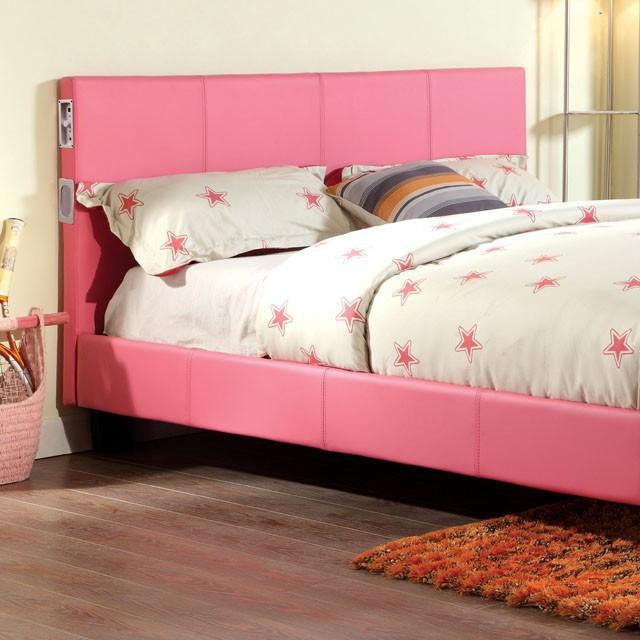 Evans Bed Espresso & Pink
