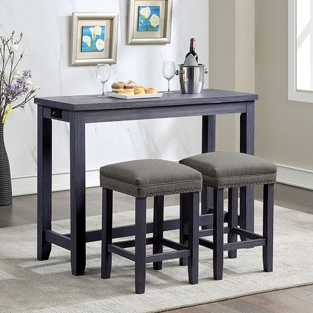 Caerleon 3 & 4 Piece Counter Ht. Set Gray & Blue