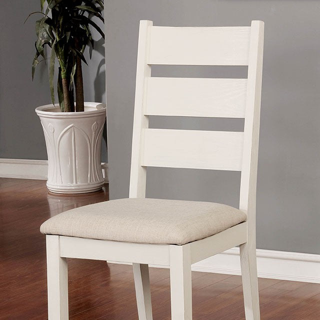 Glenfield Side Chair (2 Ctn) White