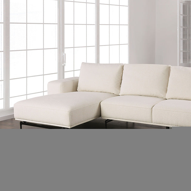 Baerum Sectional, Left & Right Chaise Beige & Gray