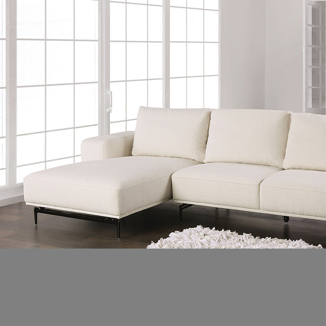 Baerum Sectional, Left & Right Chaise Beige & Gray