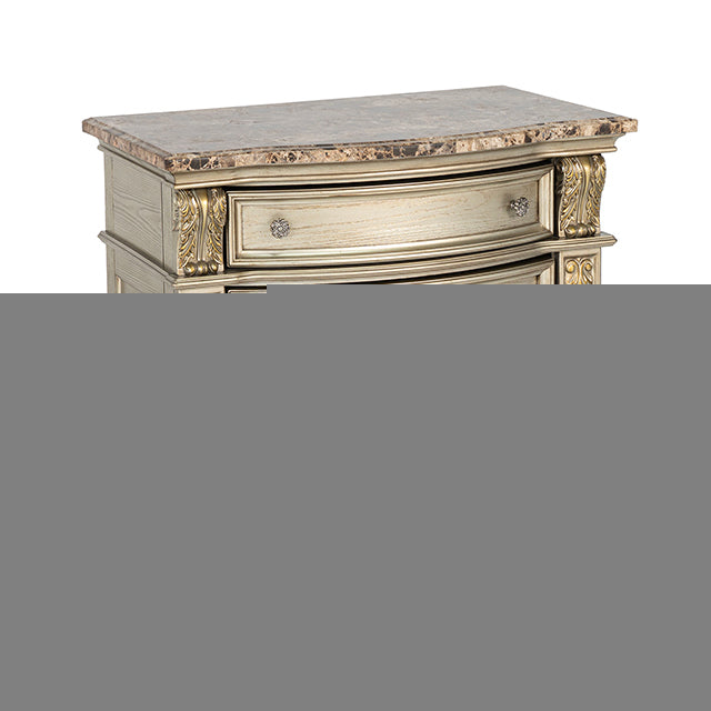 Fromberg Nightstand w/ Marble Top