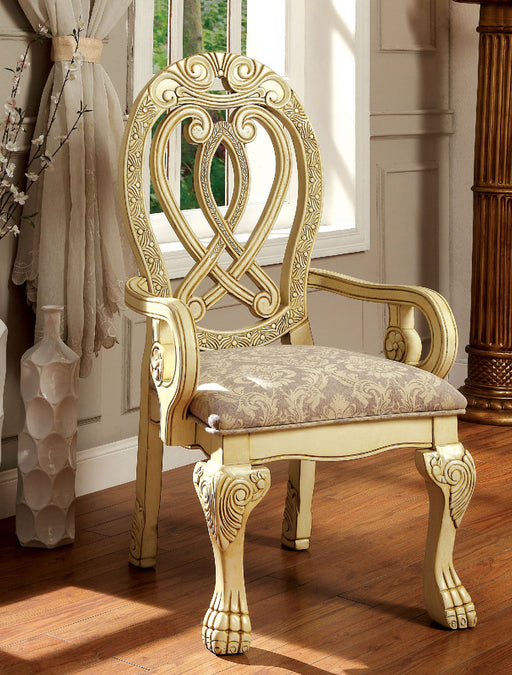 WYNDMERE Vintage White Arm Chair (2/CTN) image