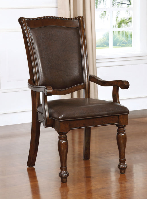 Alpena Brown Cherry/Espresso Arm Chair (2/CTN) image