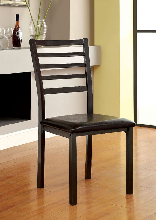 COLMAN Black Side Chair (2/CTN, K/D) image