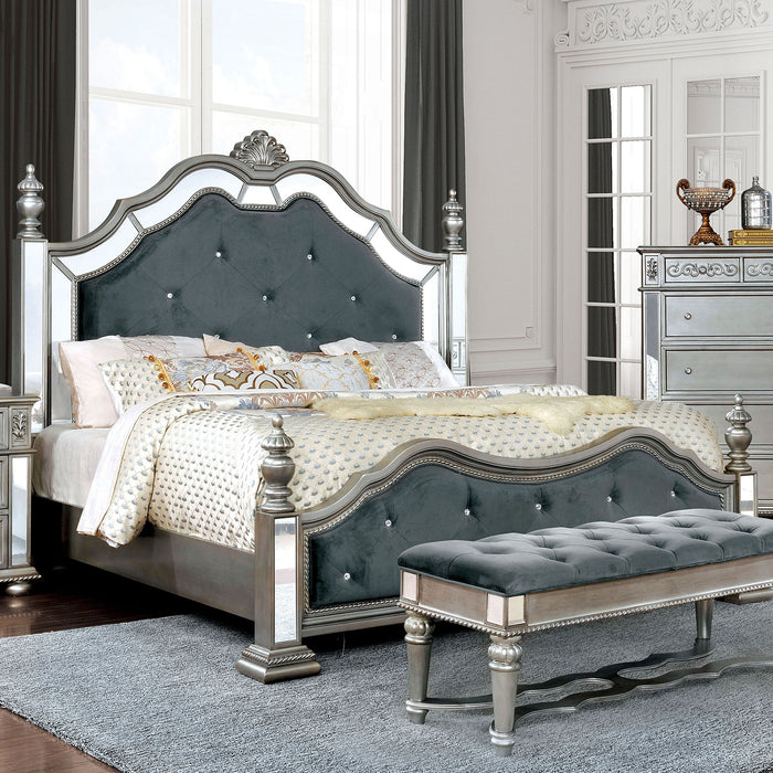 Azha Silver/Gray E.King Bed image