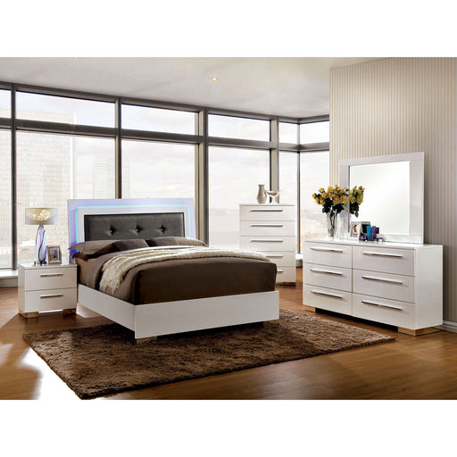 CLEMENTINE Glossy White 4 Pc. Queen Bedroom Set image