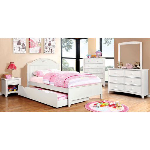 White 4 Pc. Twin Bedroom Set image
