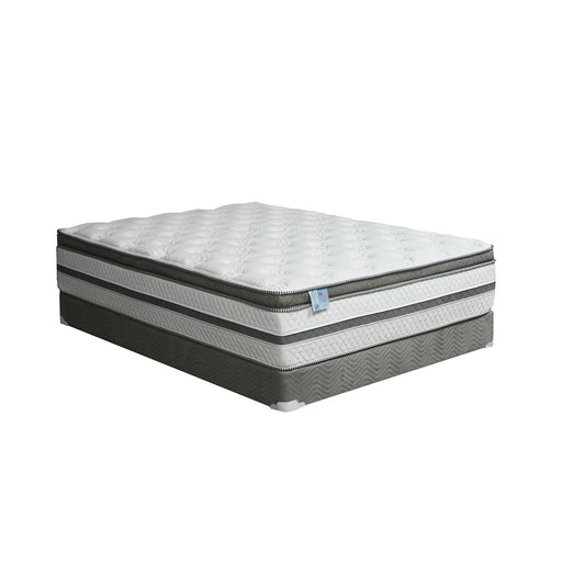 SIDDALEE White/Gray 16" Euro Pillow Top Mattress, Full image