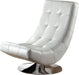 Trinidad White Swivel Accent Chair image