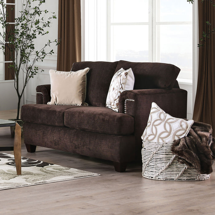Brynlee Chocolate Love Seat (*Pillows Sold Separately) image